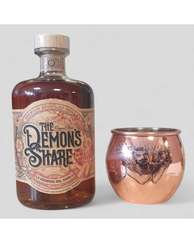 Coffret Rhum Demon's Share 40° 70cl Chaudron