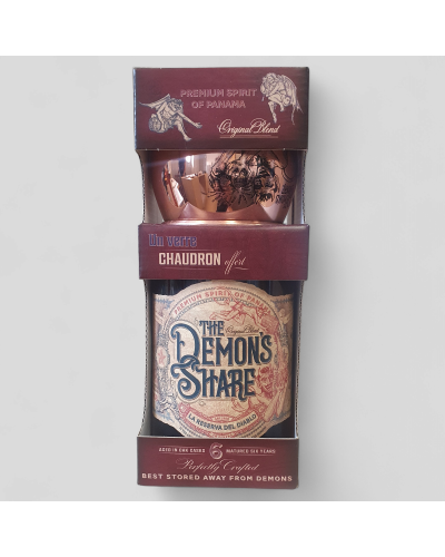 Coffret Rhum Demon's Share 40° 70cl Chaudron