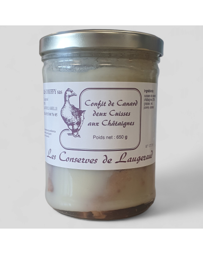 Confit 2 Cuisses Chataignes 650g