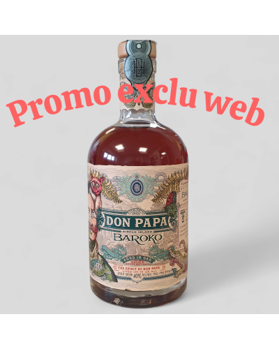 Promo exclu web Rhum Don Papa Baroko Canister 40° 70cl