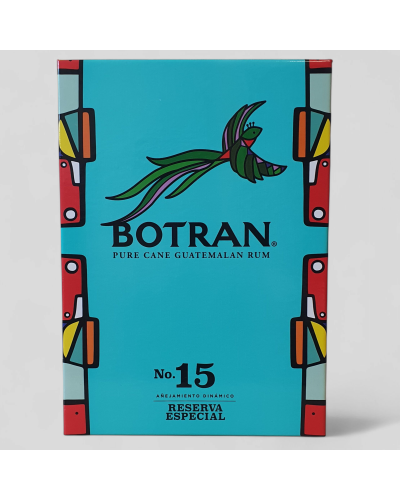Coffret Rhum Botran 40° 70cl + 2 verres