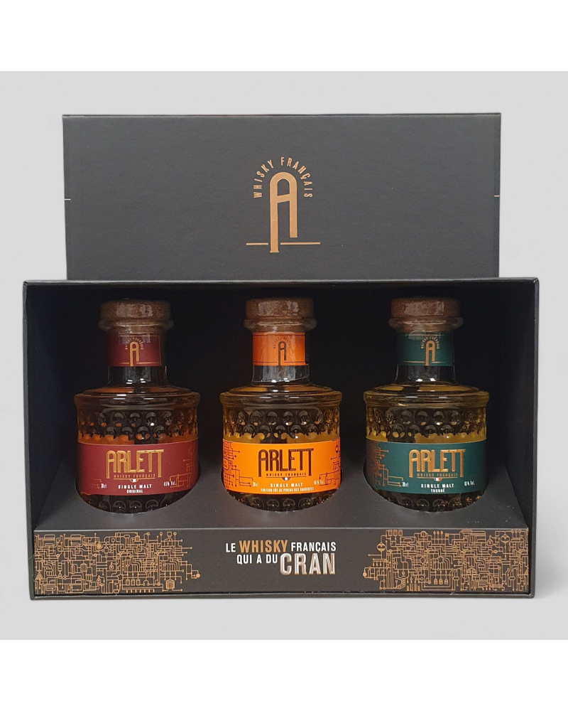 Coffret Arlett Curiosité Orig/Pineau/Tourbé 3*20cl