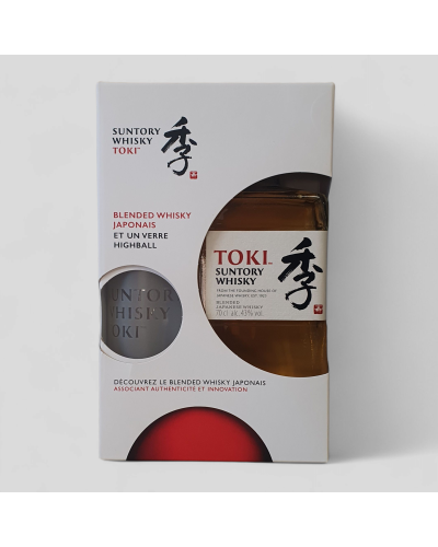 Coffret Whisky Suntory Toki 43° 70cl + 1 Verre