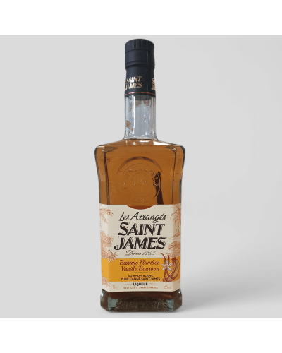 Rhum arrangé Saint James Banane Flambée 35° 70cl