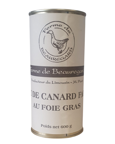 Cou de Canard Farci au Foie Gras 600g