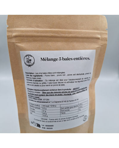 Z-Mélange 5 Baies entières 50gr